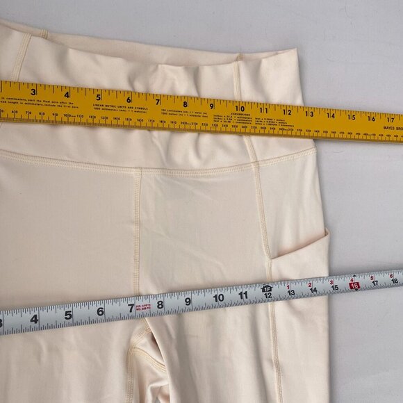 Fabletics PureLuxe Oasis High-Waisted 7/8 Leggings Pockets Cream Women S NWT - Picture 9 of 13